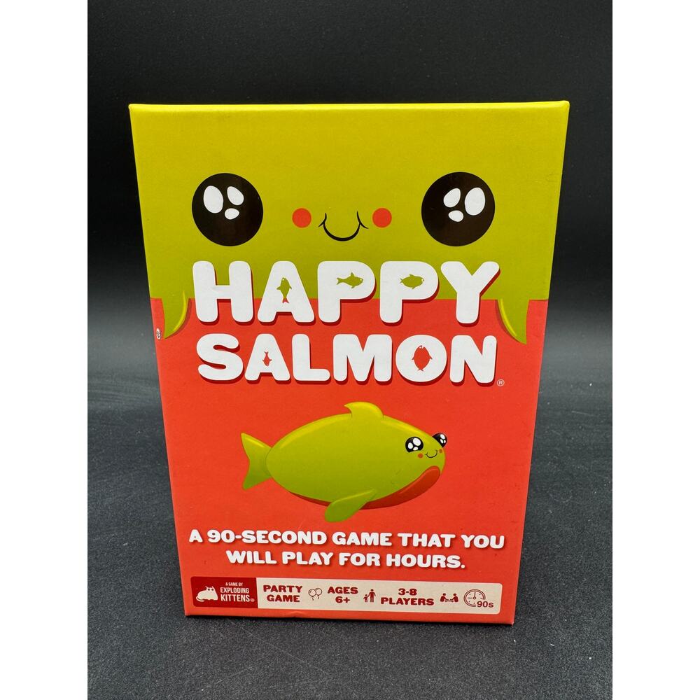 Happy Salmon Party Game 3-8 Players Ages 6+ Complete